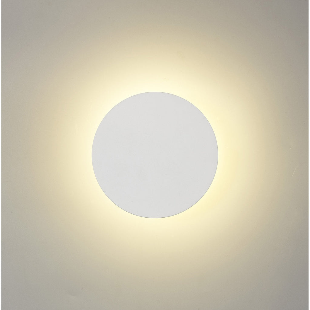 NLK03769 Modena Magnetic Base Wall Lamp LED 15cm Round Sand White