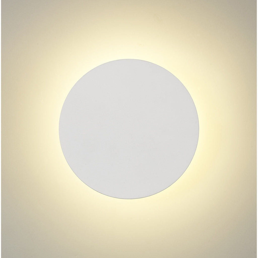 NLK03779 Modena Magnetic Base Wall Lamp LED 20cm Round Sand White