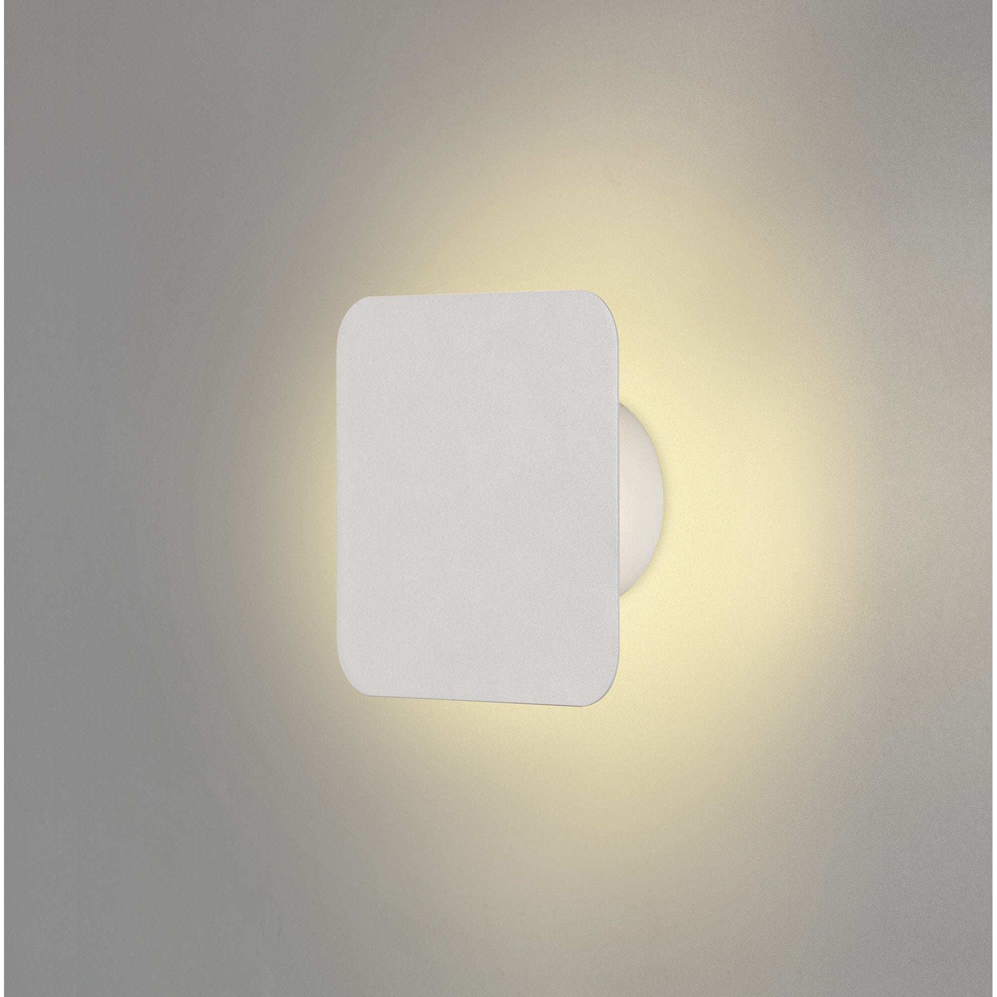 NLK03789 Modena Magnetic Base Wall Lamp LED 15cm Square Sand White