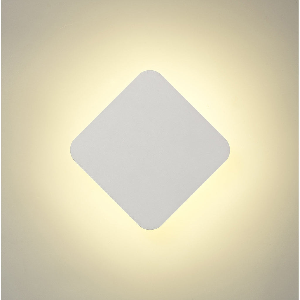 NLK03799 Modena Magnetic Base Wall Lamp LED 15cm Diamond Sand White