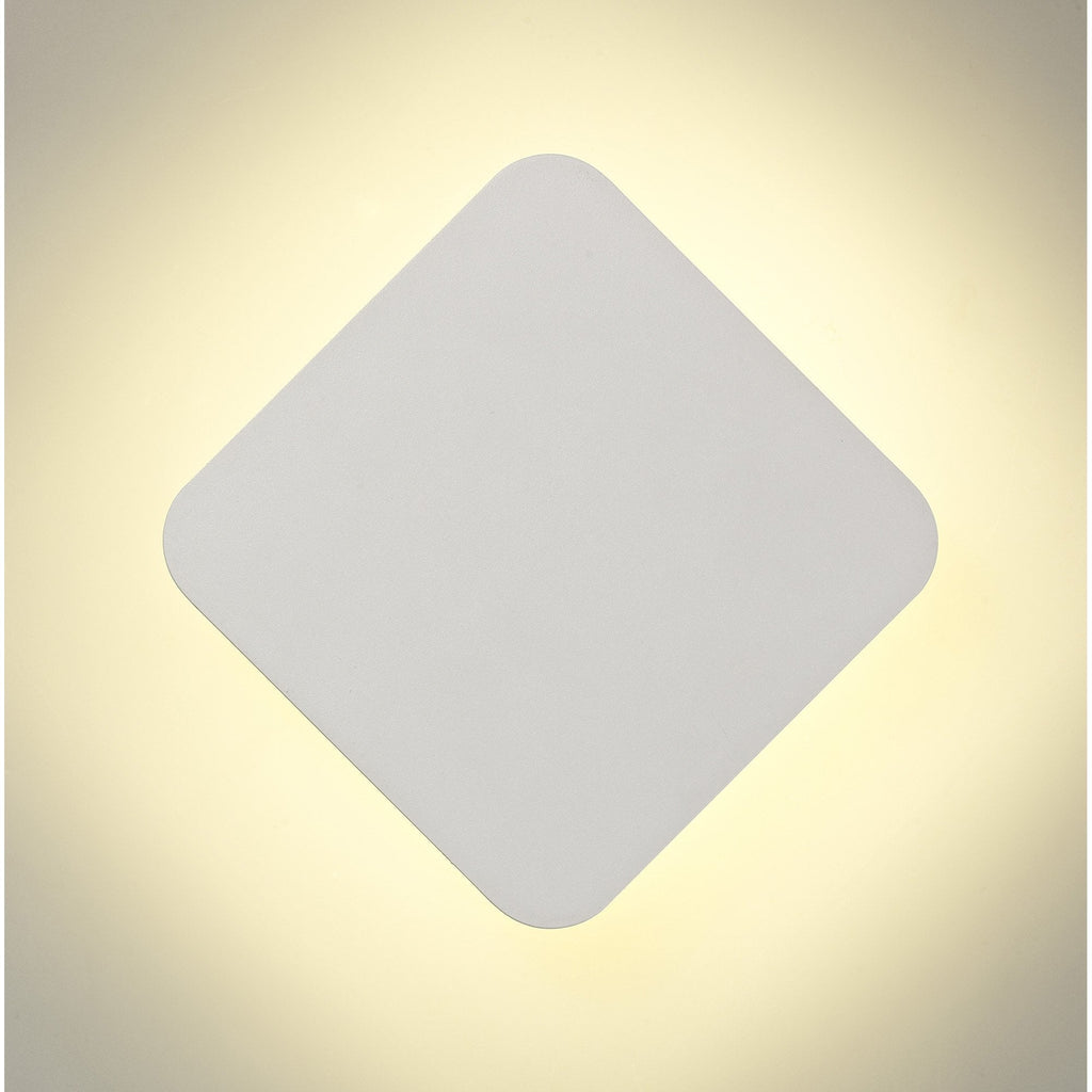 NLK03819 Modena Magnetic Base Wall Lamp LED 20cm Diamond Sand White