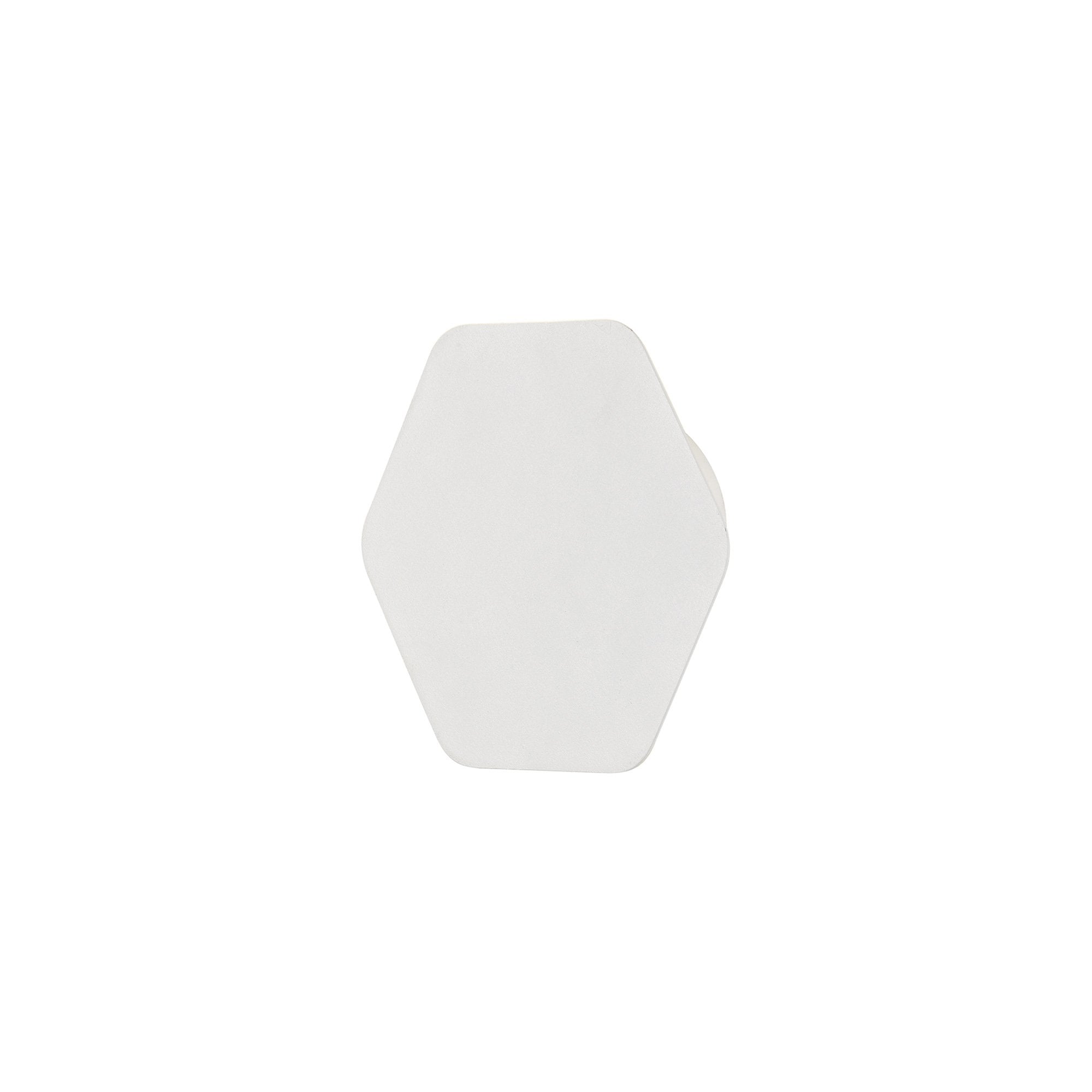 NLK03829 Modena Magnetic Base Wall Lamp LED 15cm Horizontal Hexagonal Sand White