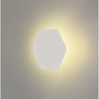 NLK03829 Modena Magnetic Base Wall Lamp LED 15cm Horizontal Hexagonal Sand White