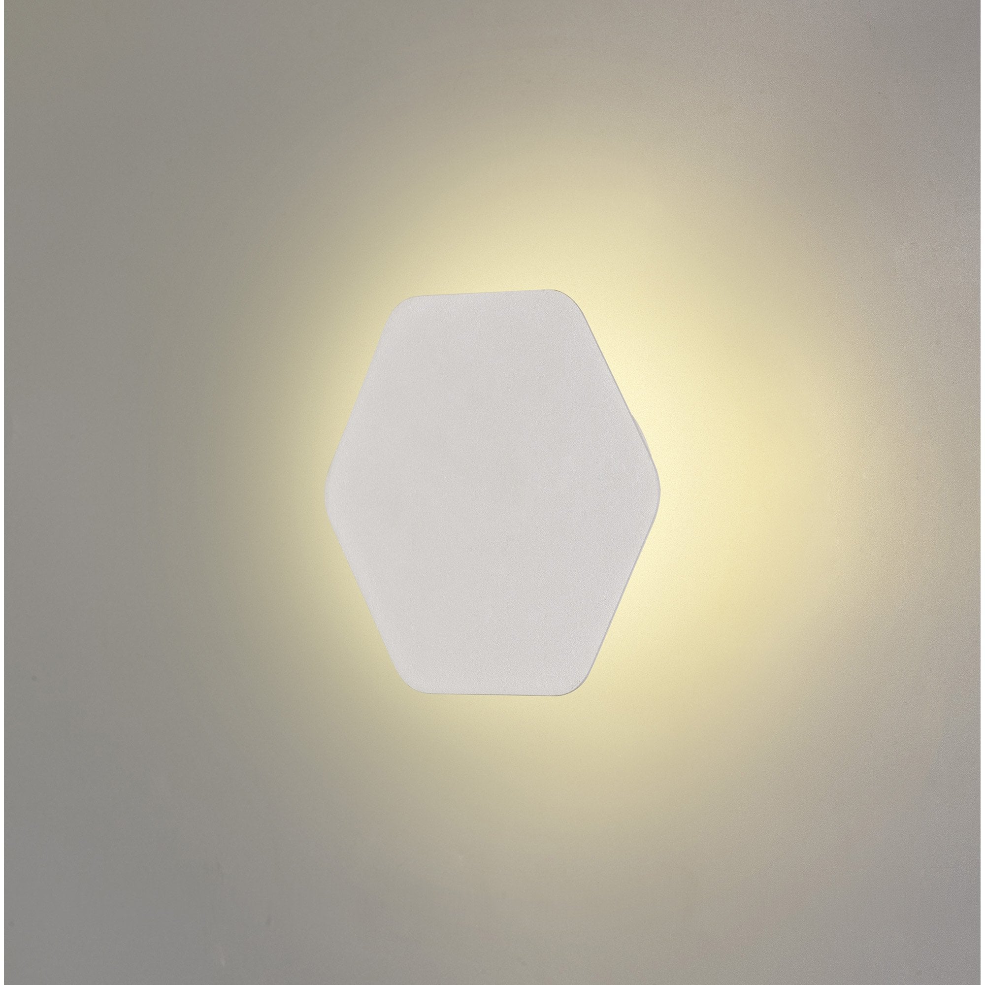 NLK03829 Modena Magnetic Base Wall Lamp LED 15cm Horizontal Hexagonal Sand White
