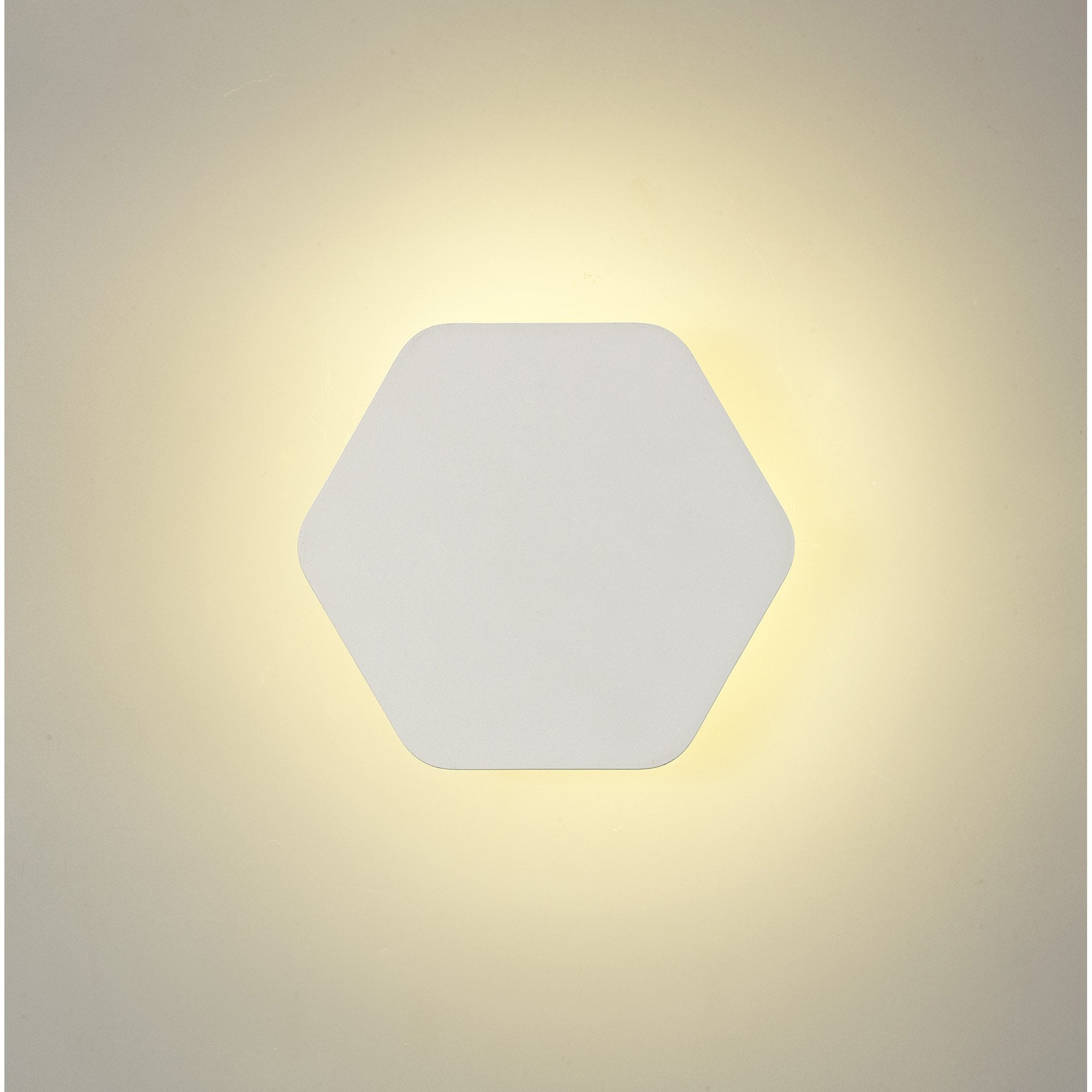 NLK03829 Modena Magnetic Base Wall Lamp LED 15cm Horizontal Hexagonal Sand White