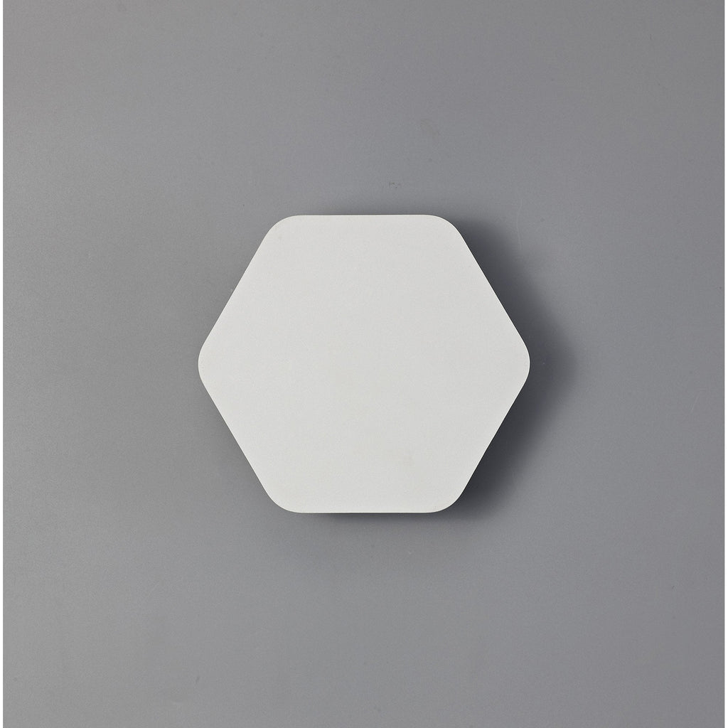 NLK03829 Modena Magnetic Base Wall Lamp LED 15cm Horizontal Hexagonal Sand White
