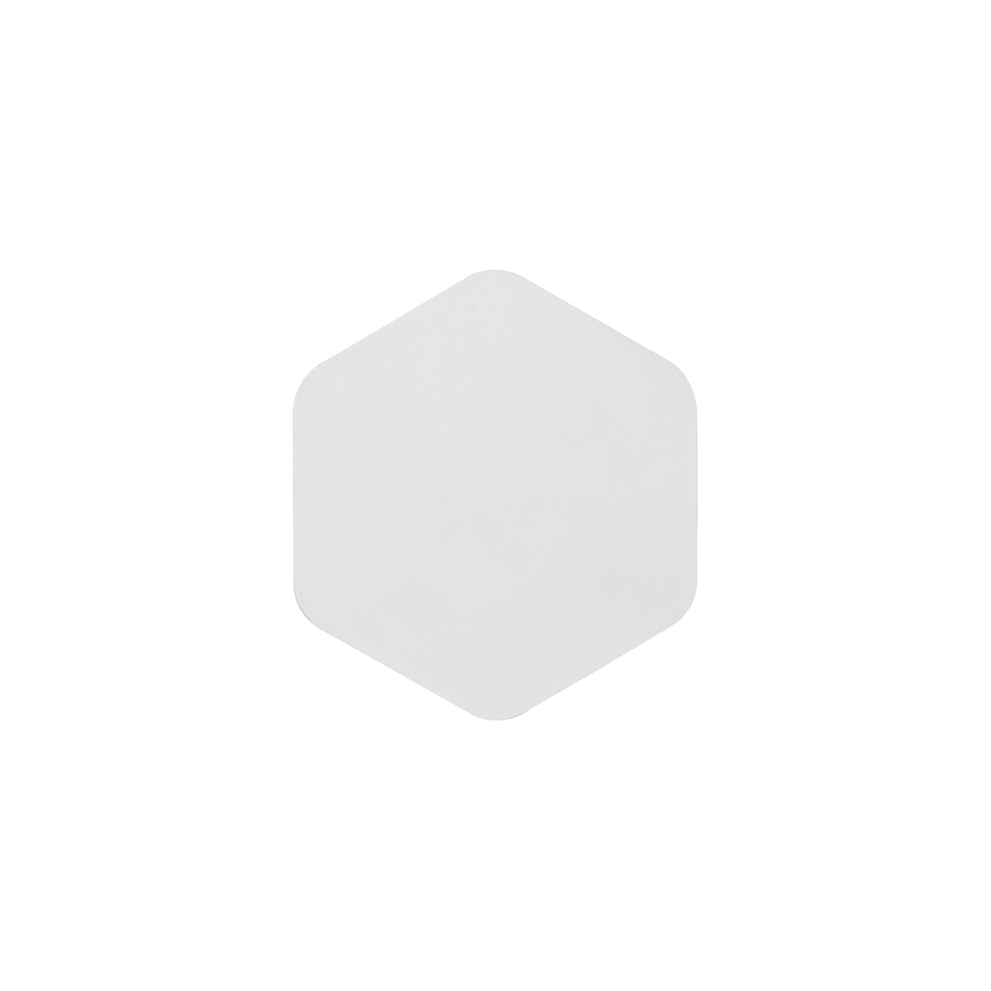 NLK03839 Modena Magnetic Base Wall Lamp LED 15cm Vertical Hexagonal Sand White
