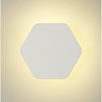 NLK03849 Modena Magnetic Base Wall Lamp LED 20cm Horizontal Hexagonal Sand White