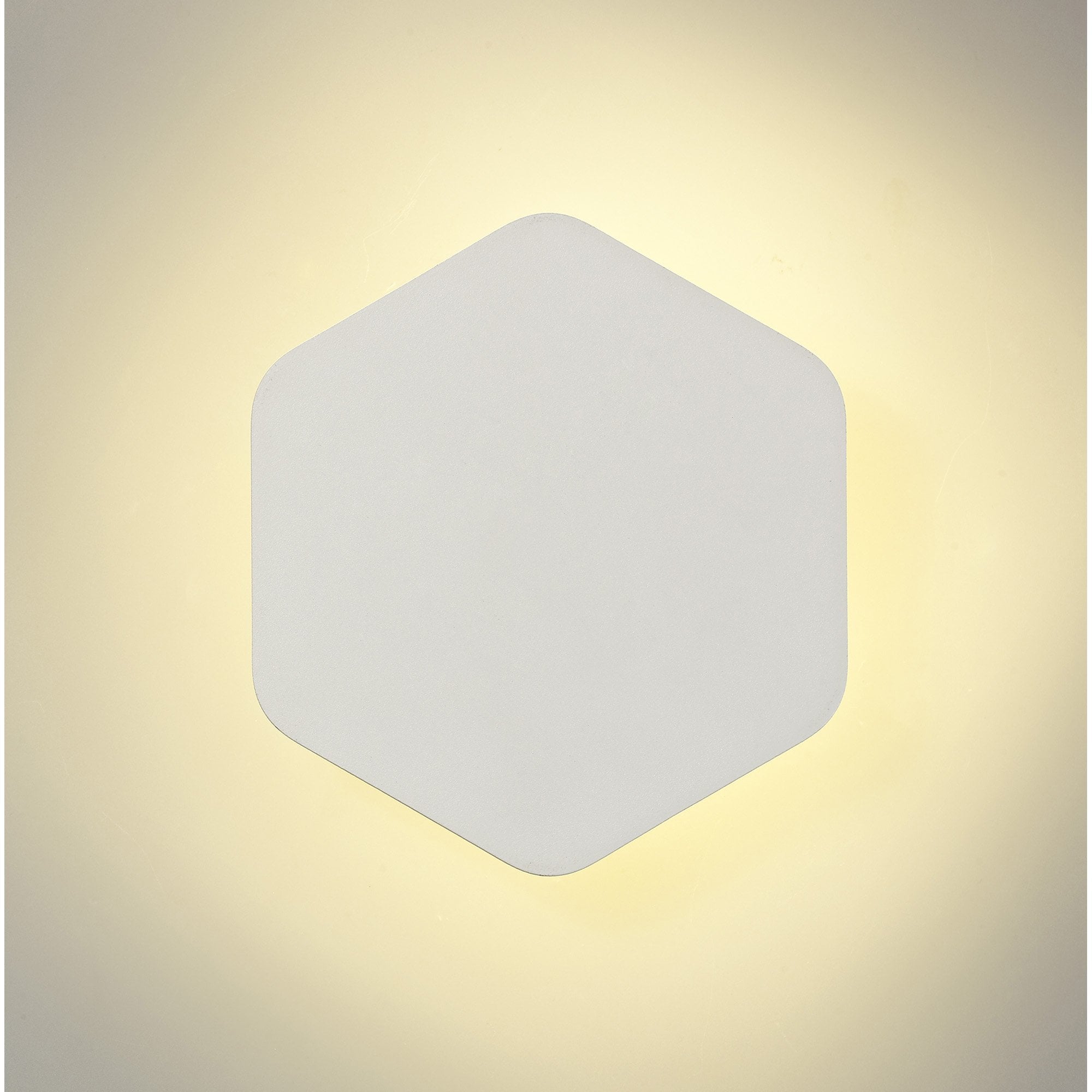 NLK03859 Modena Magnetic Base Wall Lamp LED 20cm Vertical Hexagonal Sand White