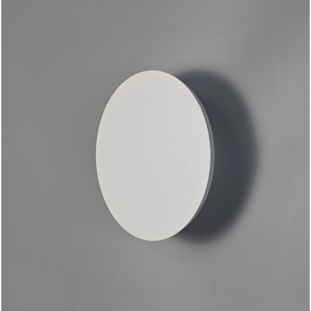 NLK03869 Modena Magnetic Base Wall Lamp LED 20/19cm Round Centre Sand White/Acrylic Frosted Diffuser