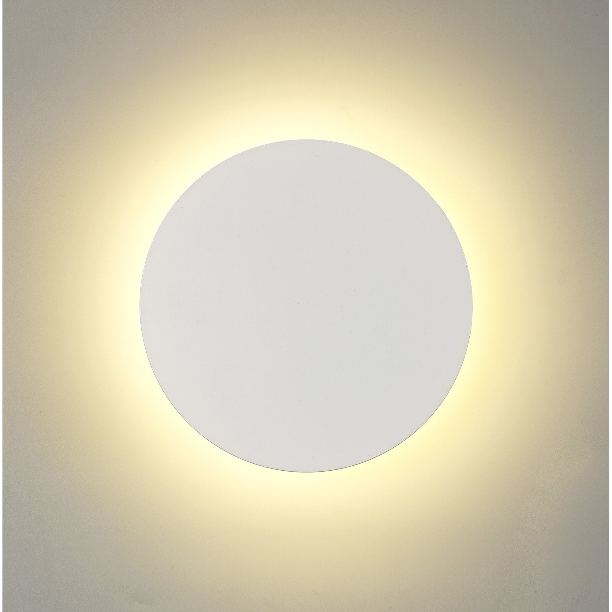 NLK03869 Modena Magnetic Base Wall Lamp LED 20/19cm Round Centre Sand White/Acrylic Frosted Diffuser