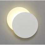 NLK03879 Modena Magnetic Base Wall Lamp LED 20/19cm Round Right Offset Sand White/Acrylic Frosted Diffuser