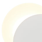 NLK03879 Modena Magnetic Base Wall Lamp LED 20/19cm Round Right Offset Sand White/Acrylic Frosted Diffuser