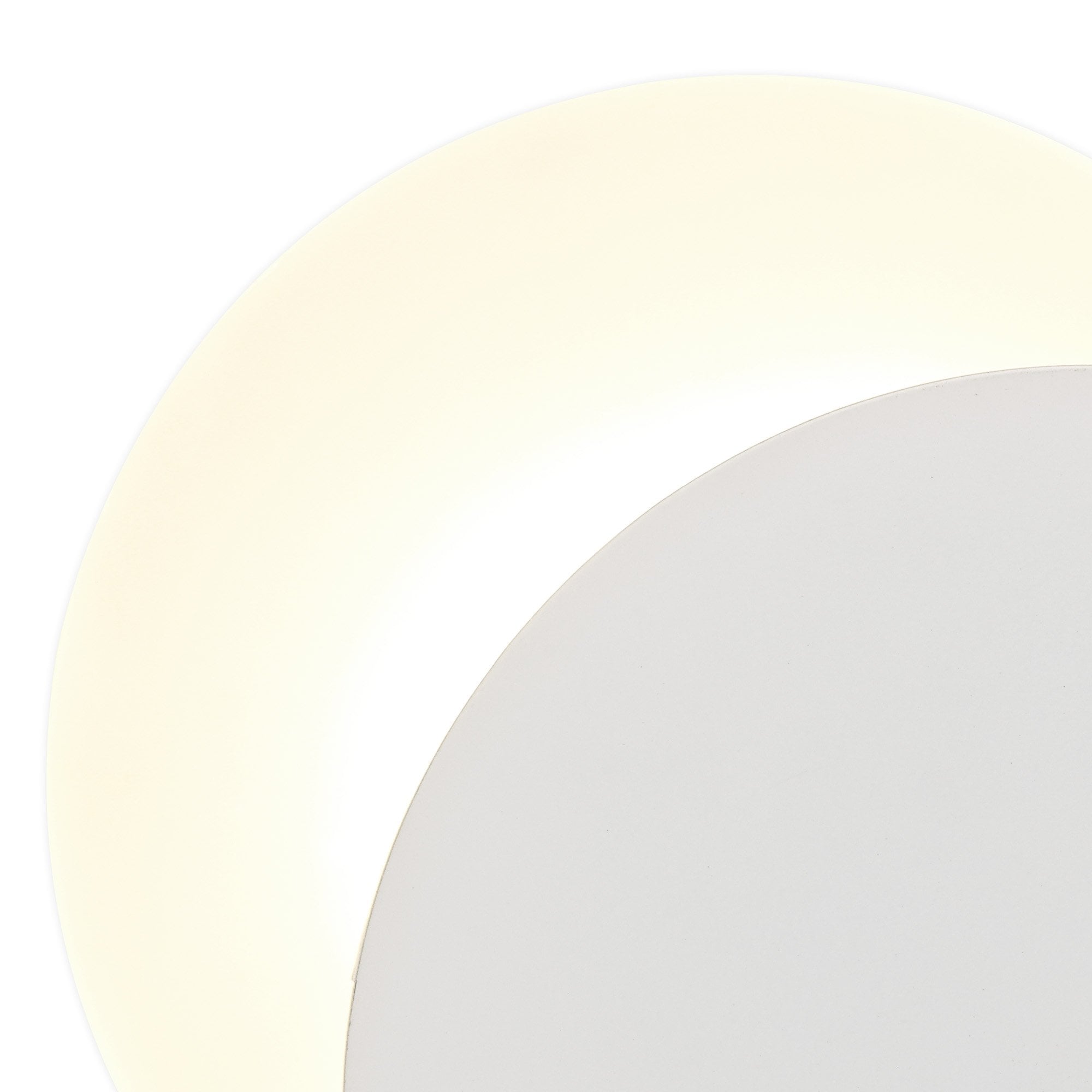 NLK03879 Modena Magnetic Base Wall Lamp LED 20/19cm Round Right Offset Sand White/Acrylic Frosted Diffuser