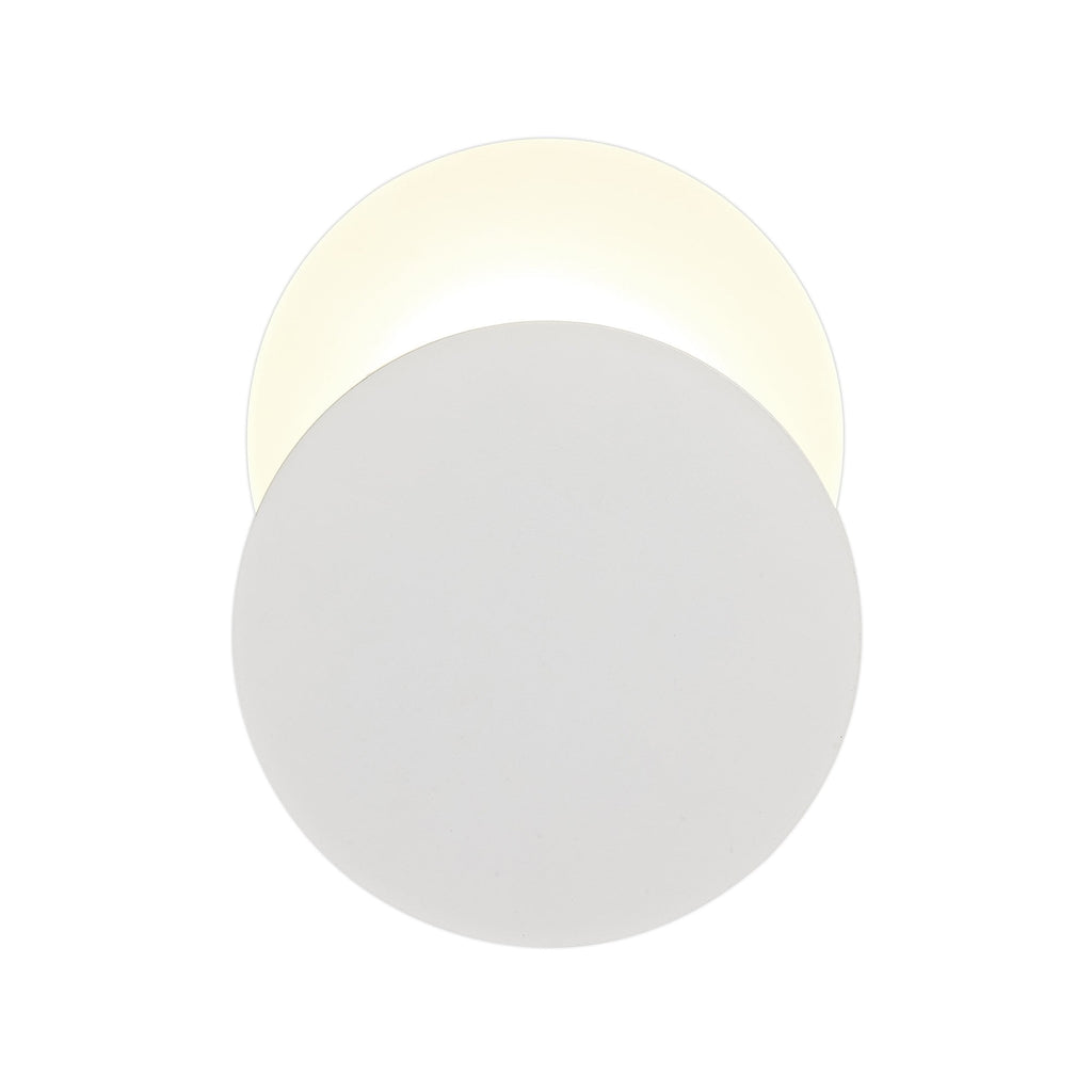 NLK03889 Modena Magnetic Base Wall Lamp LED 20/19cm Round Bottom Offset Sand White/Acrylic Frosted Diffuser