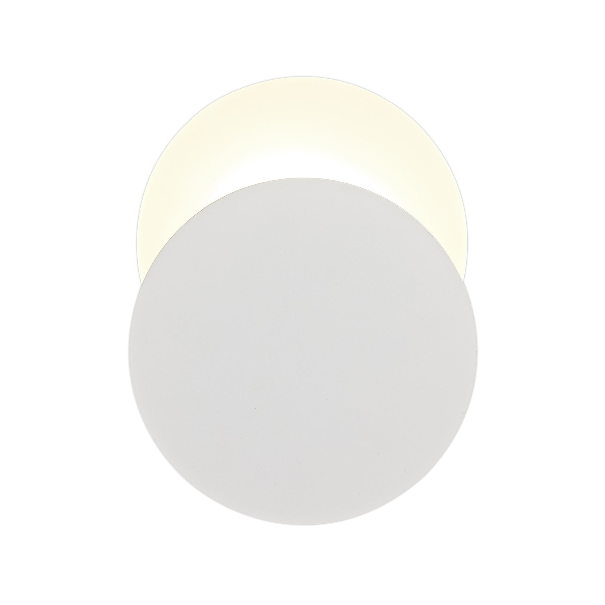 NLK03889 Modena Magnetic Base Wall Lamp LED 20/19cm Round Bottom Offset Sand White/Acrylic Frosted Diffuser