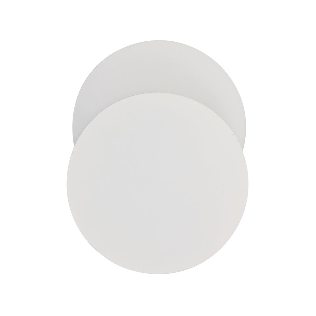 NLK03889 Modena Magnetic Base Wall Lamp LED 20/19cm Round Bottom Offset Sand White/Acrylic Frosted Diffuser