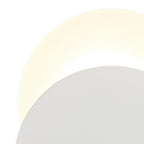 NLK03889 Modena Magnetic Base Wall Lamp LED 20/19cm Round Bottom Offset Sand White/Acrylic Frosted Diffuser