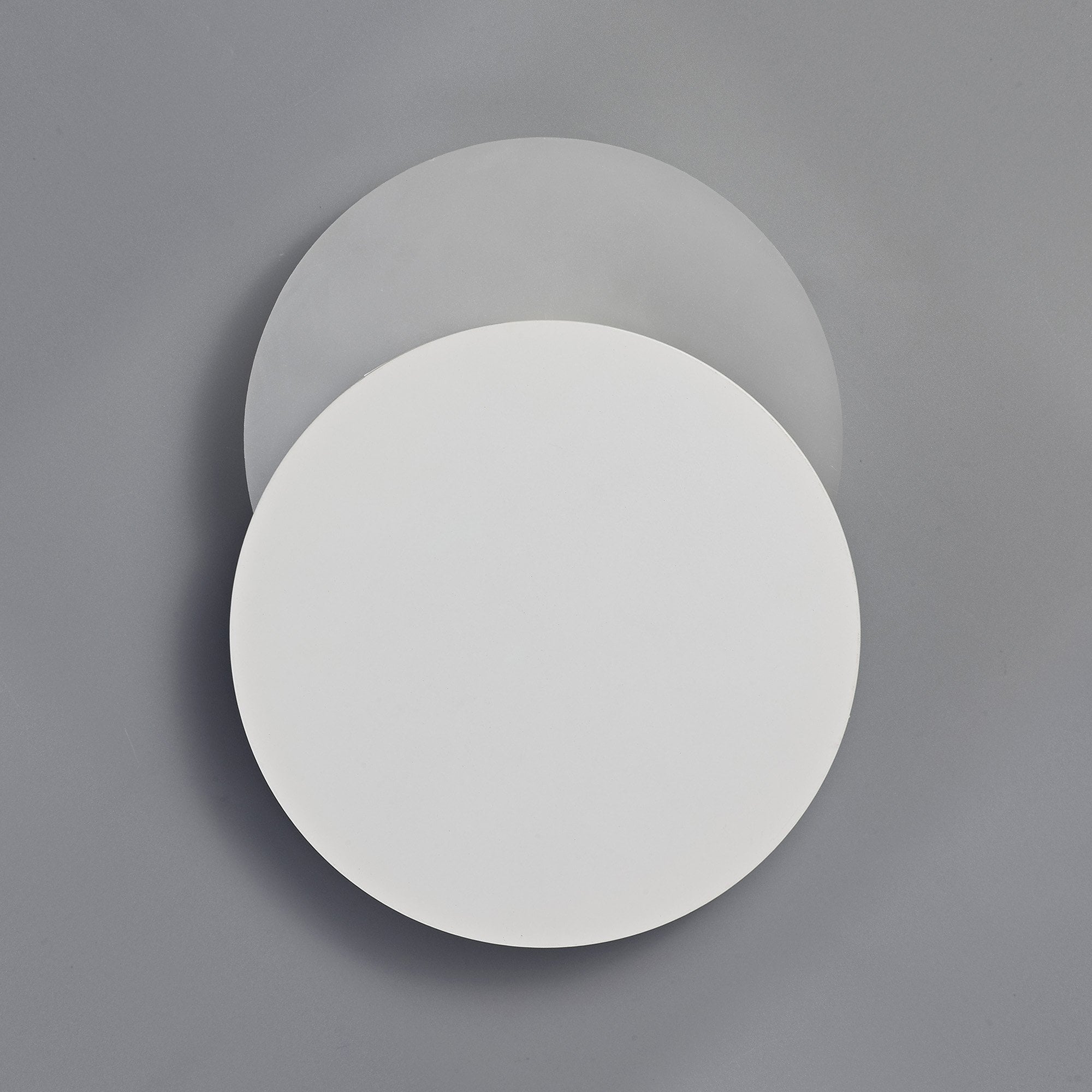 NLK03889 Modena Magnetic Base Wall Lamp LED 20/19cm Round Bottom Offset Sand White/Acrylic Frosted Diffuser