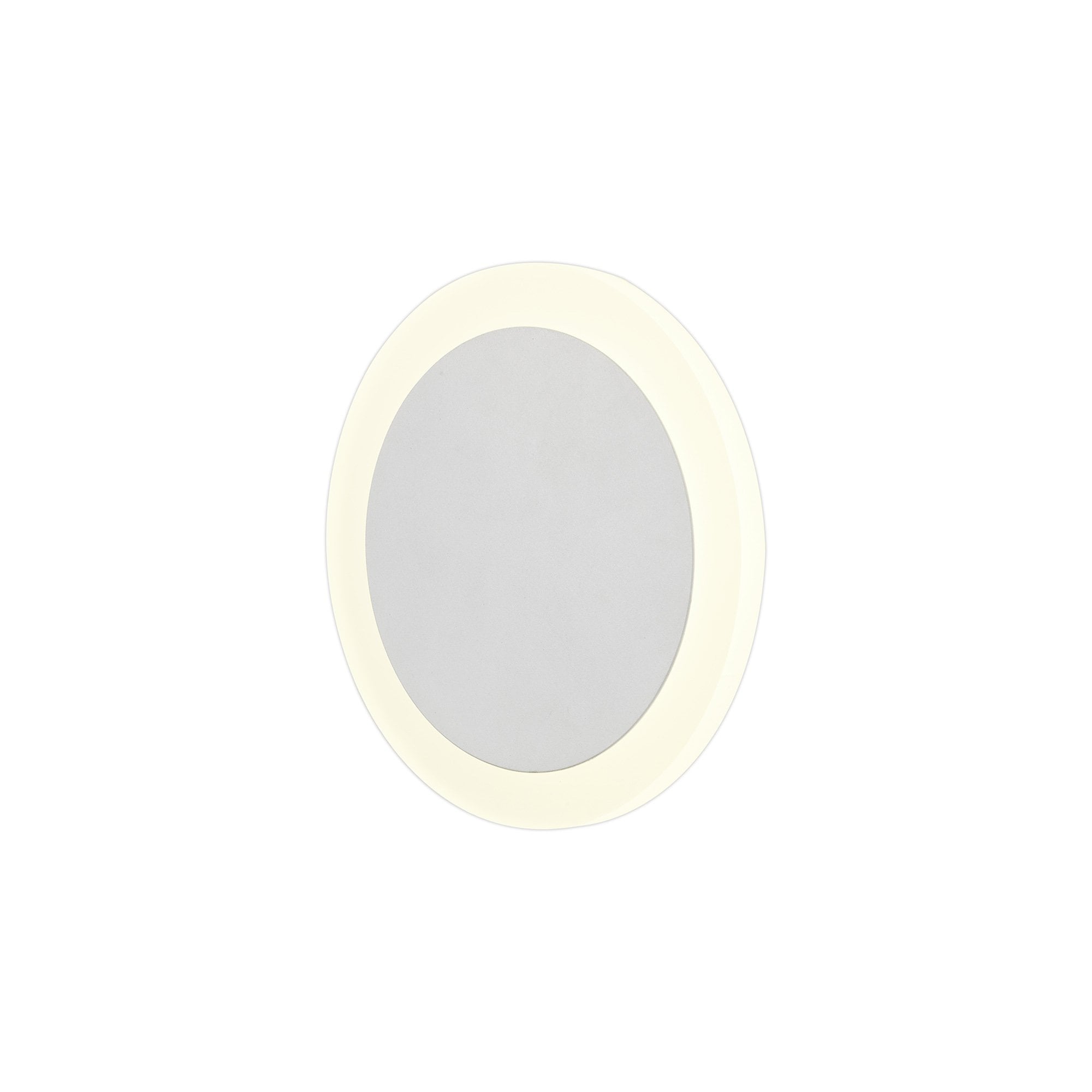 NLK03899 Modena Magnetic Base Wall Lamp LED 15/19cm Round Centre Sand White/Acrylic Frosted Diffuser