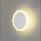 NLK03899 Modena Magnetic Base Wall Lamp LED 15/19cm Round Centre Sand White/Acrylic Frosted Diffuser