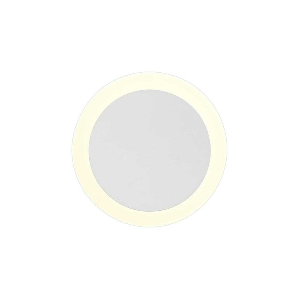 NLK03899 Modena Magnetic Base Wall Lamp LED 15/19cm Round Centre Sand White/Acrylic Frosted Diffuser