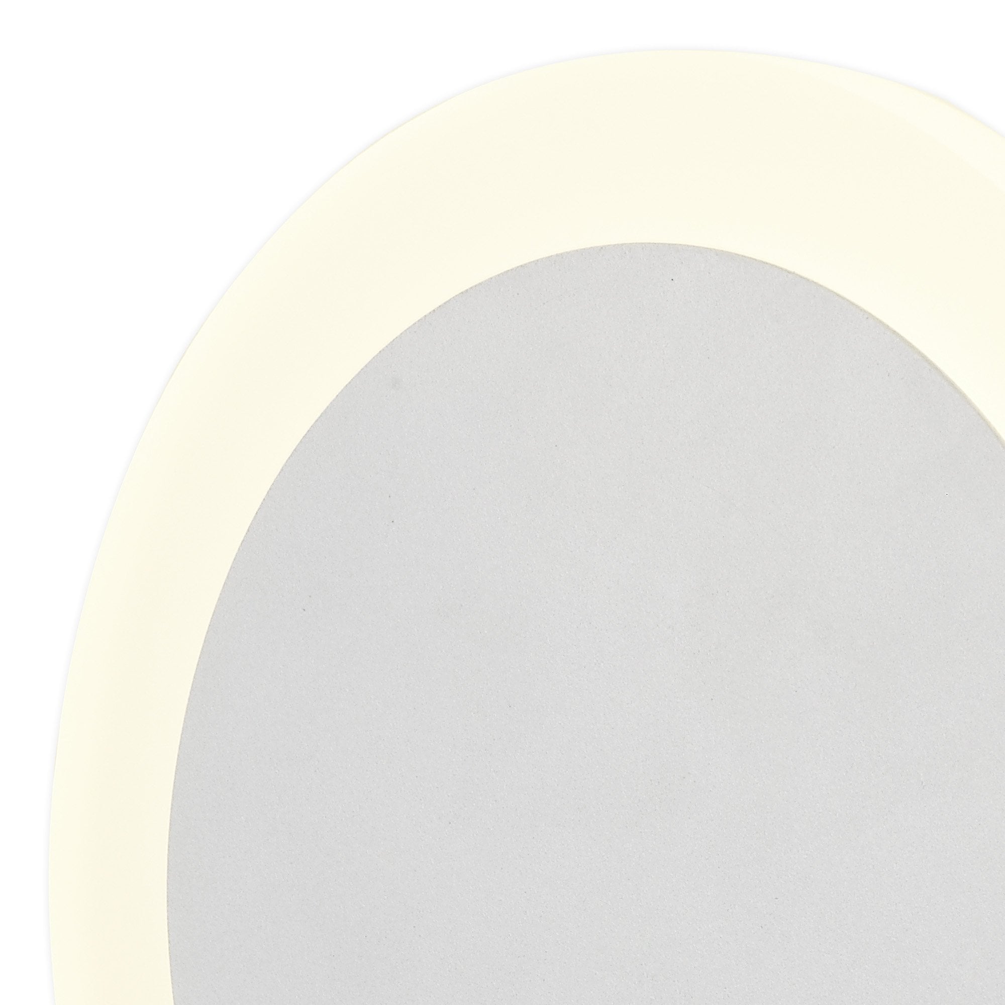 NLK03899 Modena Magnetic Base Wall Lamp LED 15/19cm Round Centre Sand White/Acrylic Frosted Diffuser