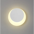 NLK03909 Modena Magnetic Base Wall Lamp LED 15/19cm Round Top Offset Sand White/Acrylic Frosted Diffuser