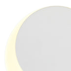 NLK03909 Modena Magnetic Base Wall Lamp LED 15/19cm Round Top Offset Sand White/Acrylic Frosted Diffuser