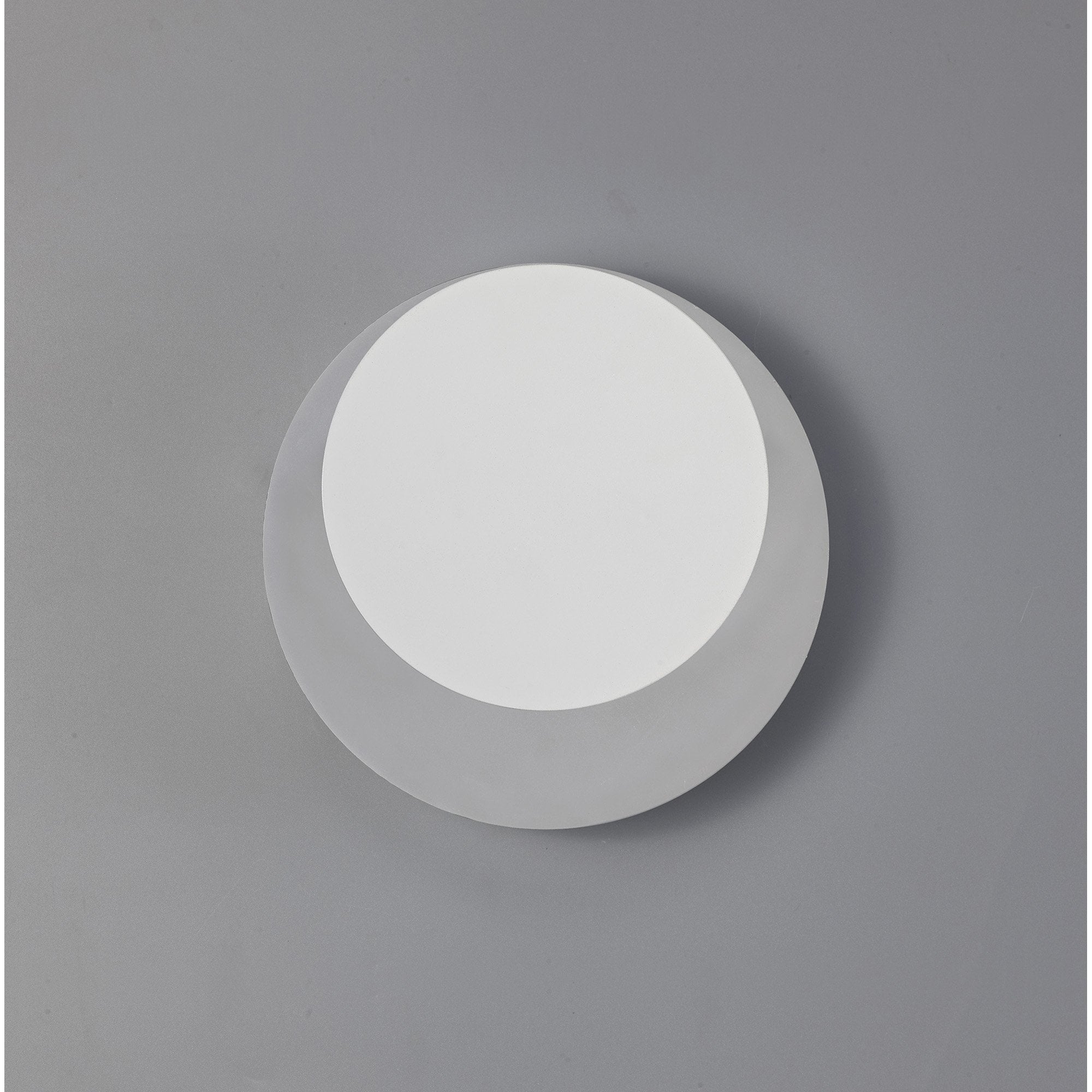 NLK03909 Modena Magnetic Base Wall Lamp LED 15/19cm Round Top Offset Sand White/Acrylic Frosted Diffuser