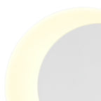 NLK03919 Modena Magnetic Base Wall Lamp LED 15/19cm Round Right Offset Sand White/Acrylic Frosted Diffuser