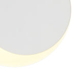 NLK03919 Modena Magnetic Base Wall Lamp LED 15/19cm Round Right Offset Sand White/Acrylic Frosted Diffuser