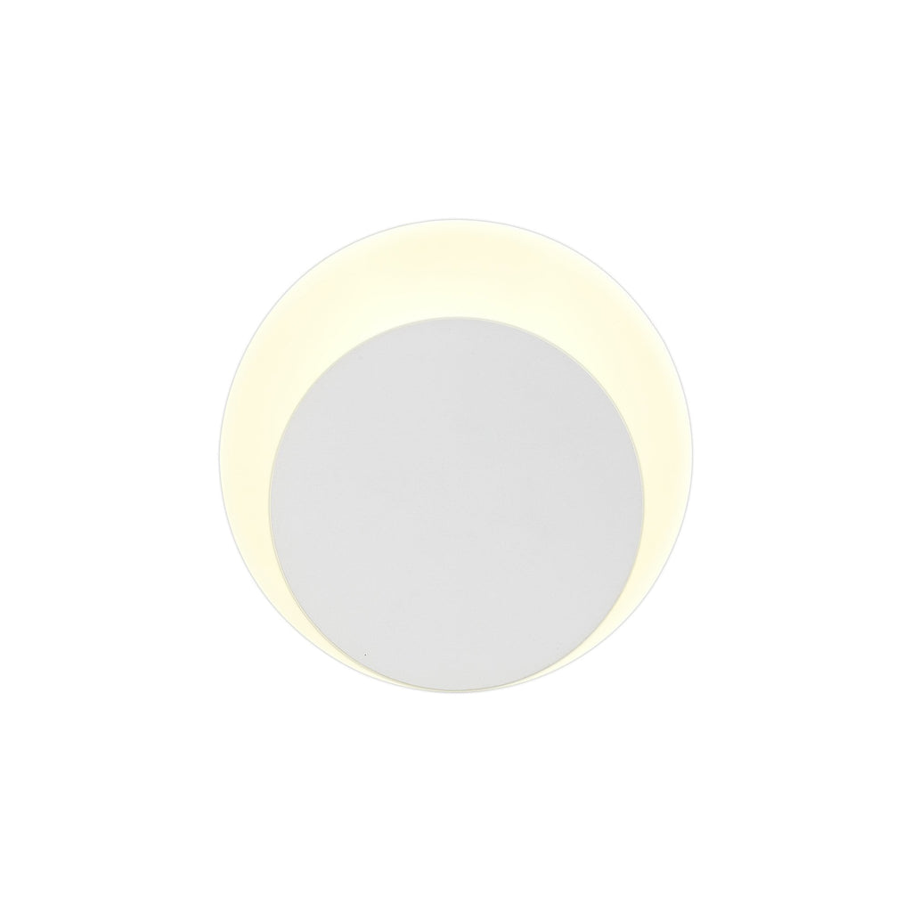 NLK03929 Modena Magnetic Base Wall Lamp LED 15/19cm Round Bottom Offset Sand White/Acrylic Frosted Diffuser
