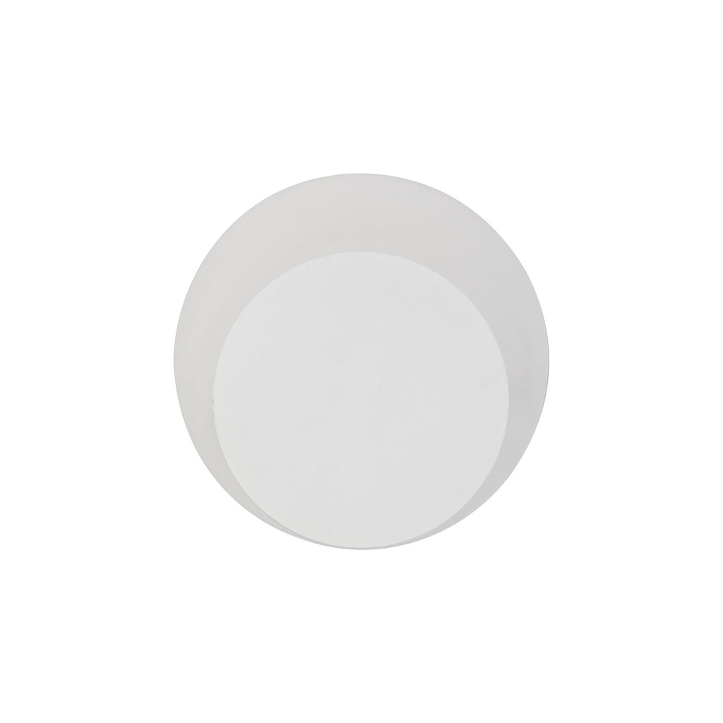 NLK03929 Modena Magnetic Base Wall Lamp LED 15/19cm Round Bottom Offset Sand White/Acrylic Frosted Diffuser