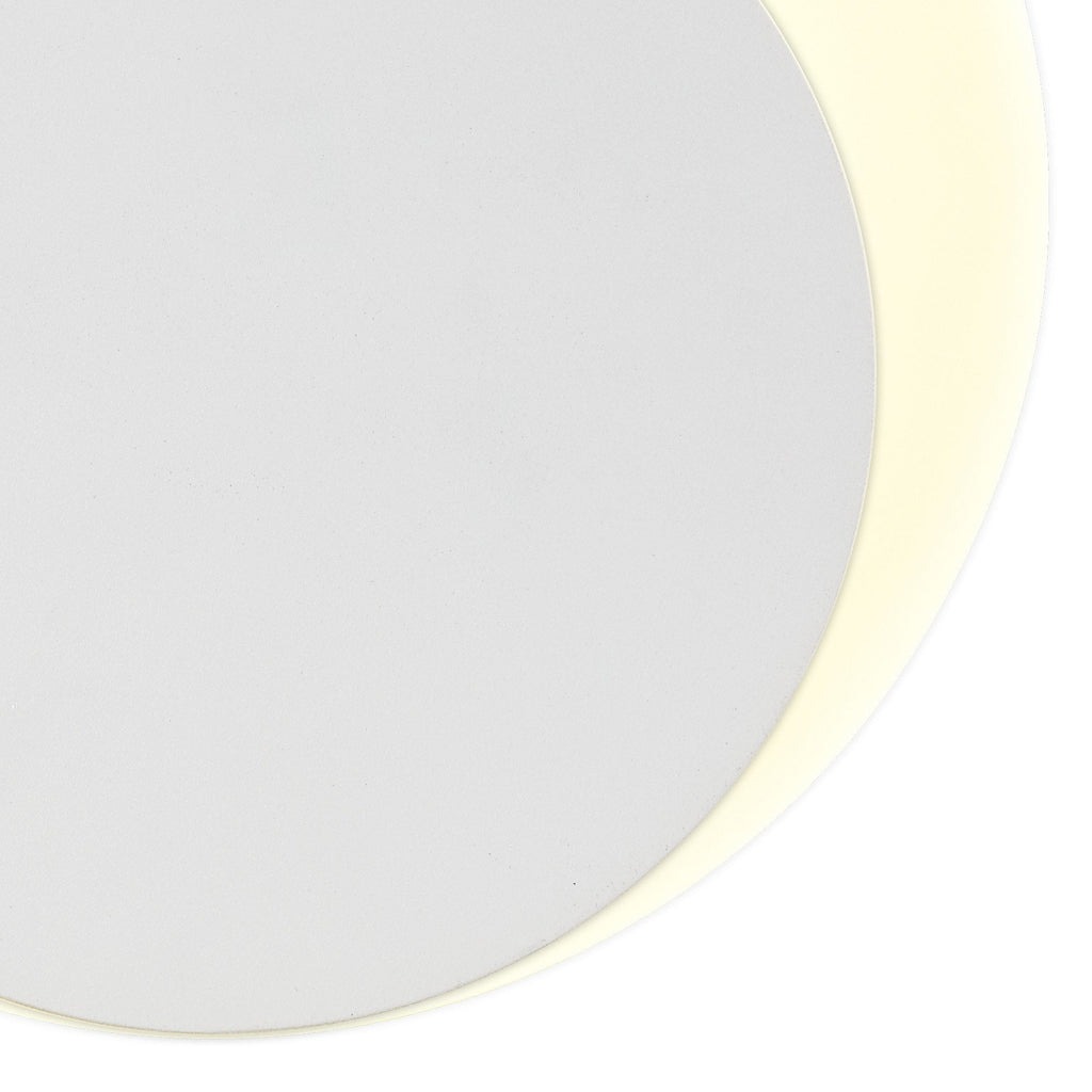 NLK03929 Modena Magnetic Base Wall Lamp LED 15/19cm Round Bottom Offset Sand White/Acrylic Frosted Diffuser