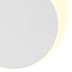 NLK03929 Modena Magnetic Base Wall Lamp LED 15/19cm Round Bottom Offset Sand White/Acrylic Frosted Diffuser