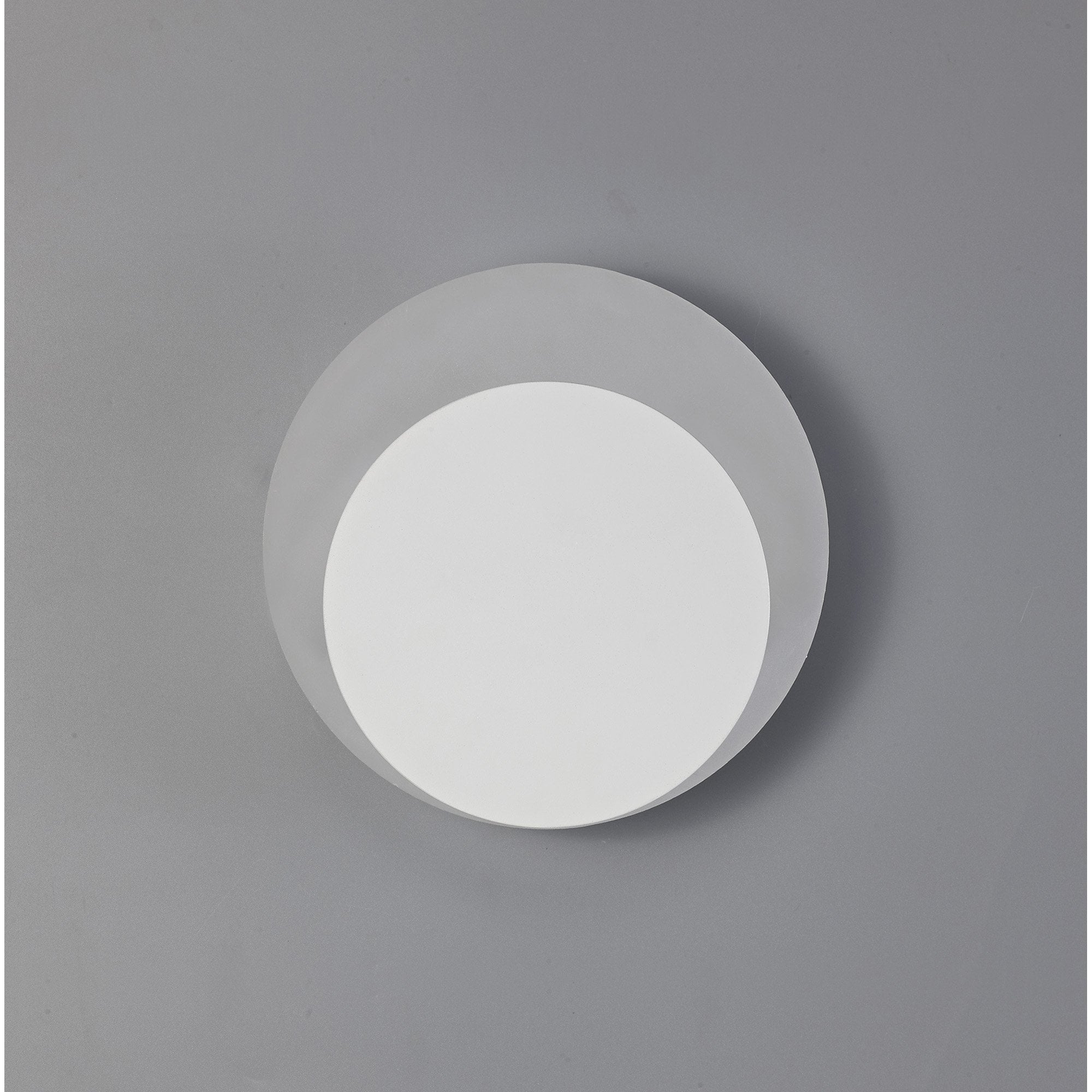 NLK03929 Modena Magnetic Base Wall Lamp LED 15/19cm Round Bottom Offset Sand White/Acrylic Frosted Diffuser
