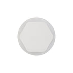NLK03939 Modena Magnetic Base Wall Lamp LED 15/19cm Horizontal Hexagonal Centre Sand White/Round Acrylic Frosted Diffuser