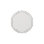 NLK03949 Modena Magnetic Base Wall Lamp LED 15/19cm Vertical Hexagonal Centre Sand White/Round Acrylic Frosted Diffuser