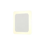 NLK03959 Modena Magnetic Base Wall Lamp LED 15/19cm Square Centre Sand White/Acrylic Frosted Diffuser