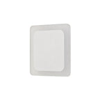 NLK03959 Modena Magnetic Base Wall Lamp LED 15/19cm Square Centre Sand White/Acrylic Frosted Diffuser