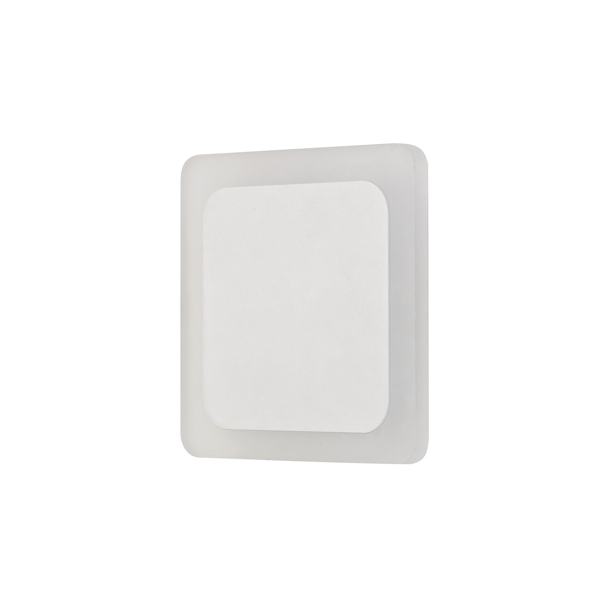 NLK03959 Modena Magnetic Base Wall Lamp LED 15/19cm Square Centre Sand White/Acrylic Frosted Diffuser