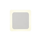 NLK03959 Modena Magnetic Base Wall Lamp LED 15/19cm Square Centre Sand White/Acrylic Frosted Diffuser