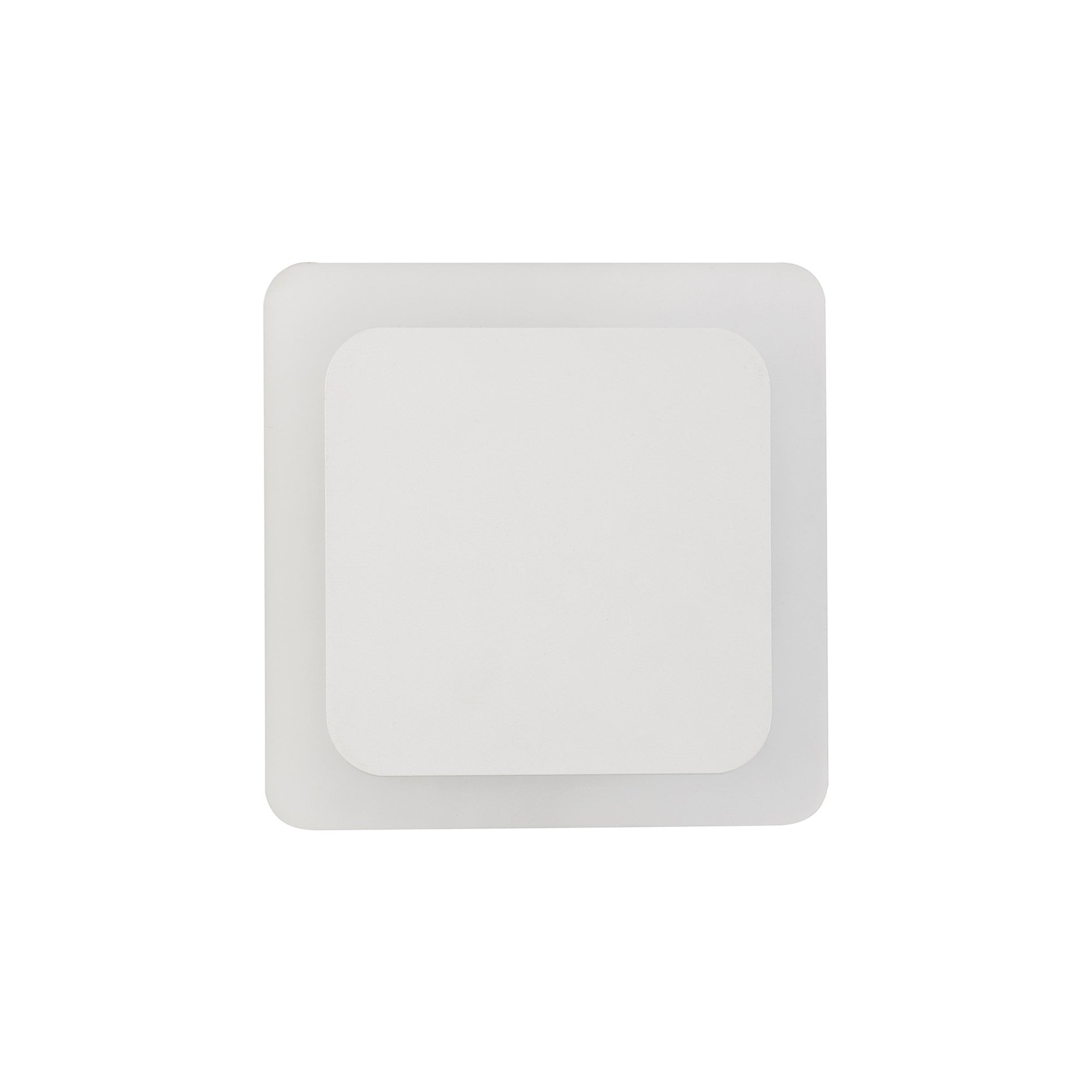 NLK03959 Modena Magnetic Base Wall Lamp LED 15/19cm Square Centre Sand White/Acrylic Frosted Diffuser