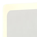NLK03959 Modena Magnetic Base Wall Lamp LED 15/19cm Square Centre Sand White/Acrylic Frosted Diffuser