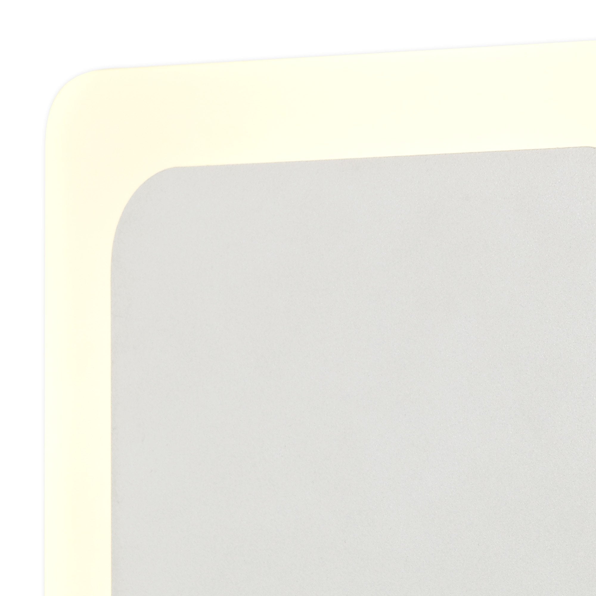 NLK03959 Modena Magnetic Base Wall Lamp LED 15/19cm Square Centre Sand White/Acrylic Frosted Diffuser