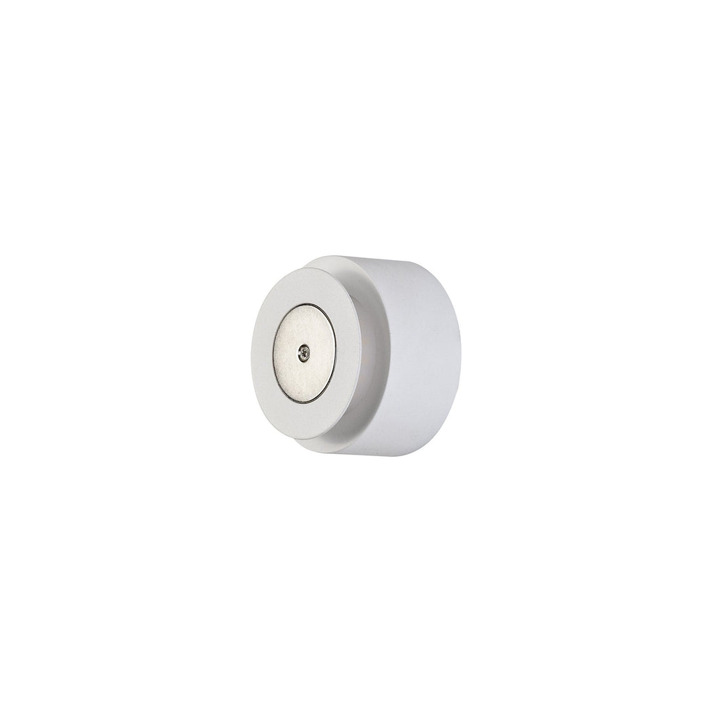 NLK03959 Modena Magnetic Base Wall Lamp LED 15/19cm Square Centre Sand White/Acrylic Frosted Diffuser