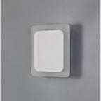 NLK03959 Modena Magnetic Base Wall Lamp LED 15/19cm Square Centre Sand White/Acrylic Frosted Diffuser