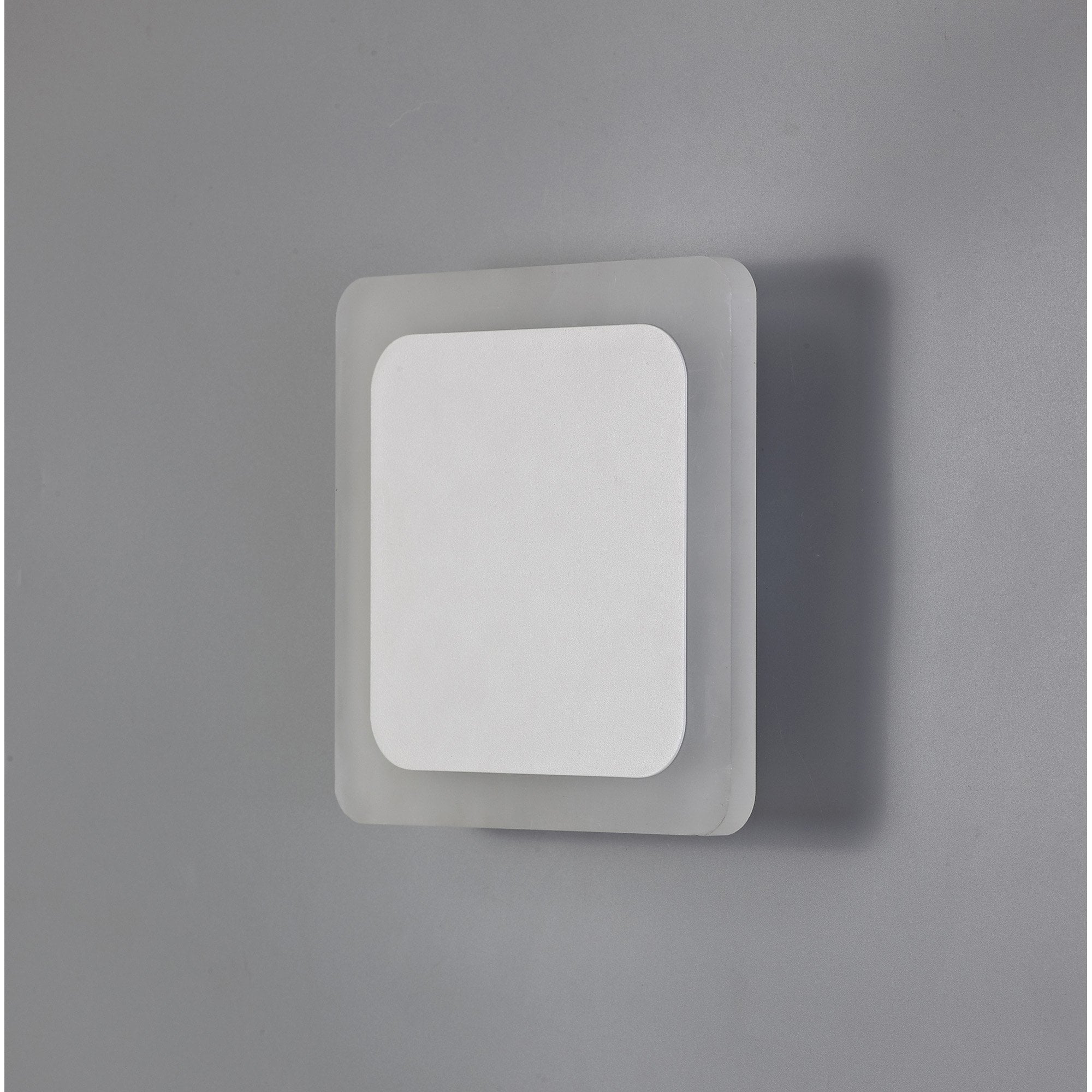 NLK03959 Modena Magnetic Base Wall Lamp LED 15/19cm Square Centre Sand White/Acrylic Frosted Diffuser