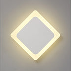 NLK03969 Modena Magnetic Base Wall Lamp LED 15/19cm Diamond Centre Sand White/Acrylic Frosted Diffuser